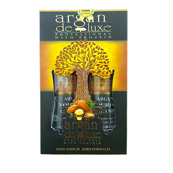 ⁦Argan Deluxe  لعلاج الشعر، شامبو وبلسم⁩ - الصورة ⁦1⁩