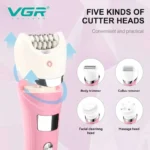جهاز إزالة شعر VGR V-759 النسائي 5 في 1 الاحترافي