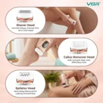 ⁦ماكينة حلاقة 3 في 1  للنساء VGR 762⁩ - الصورة ⁦5⁩