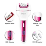 ⁦ماكينة إزالة الشعر VGR V-732 – 3  مقاومة للماء و90 دقيقة استخدام⁩ - الصورة ⁦2⁩