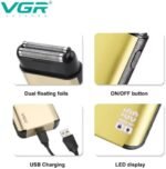 ⁦VGR-359 ماكينة حلاقة للدقن للرجال وتنعيم⁩ - الصورة ⁦2⁩