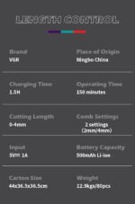 ⁦ماكينة تشذيب VGR للأنف 2 في 1 V 613⁩ - الصورة ⁦5⁩