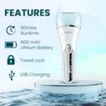 ⁦مجموعة العناية VGR V-733 – 6 في 1 مقاومة للماء IPX7 وشاشة LED⁩ - الصورة ⁦2⁩