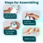 ⁦مجموعة العناية VGR V-733 – 6 في 1 مقاومة للماء IPX7 وشاشة LED⁩ - الصورة ⁦4⁩