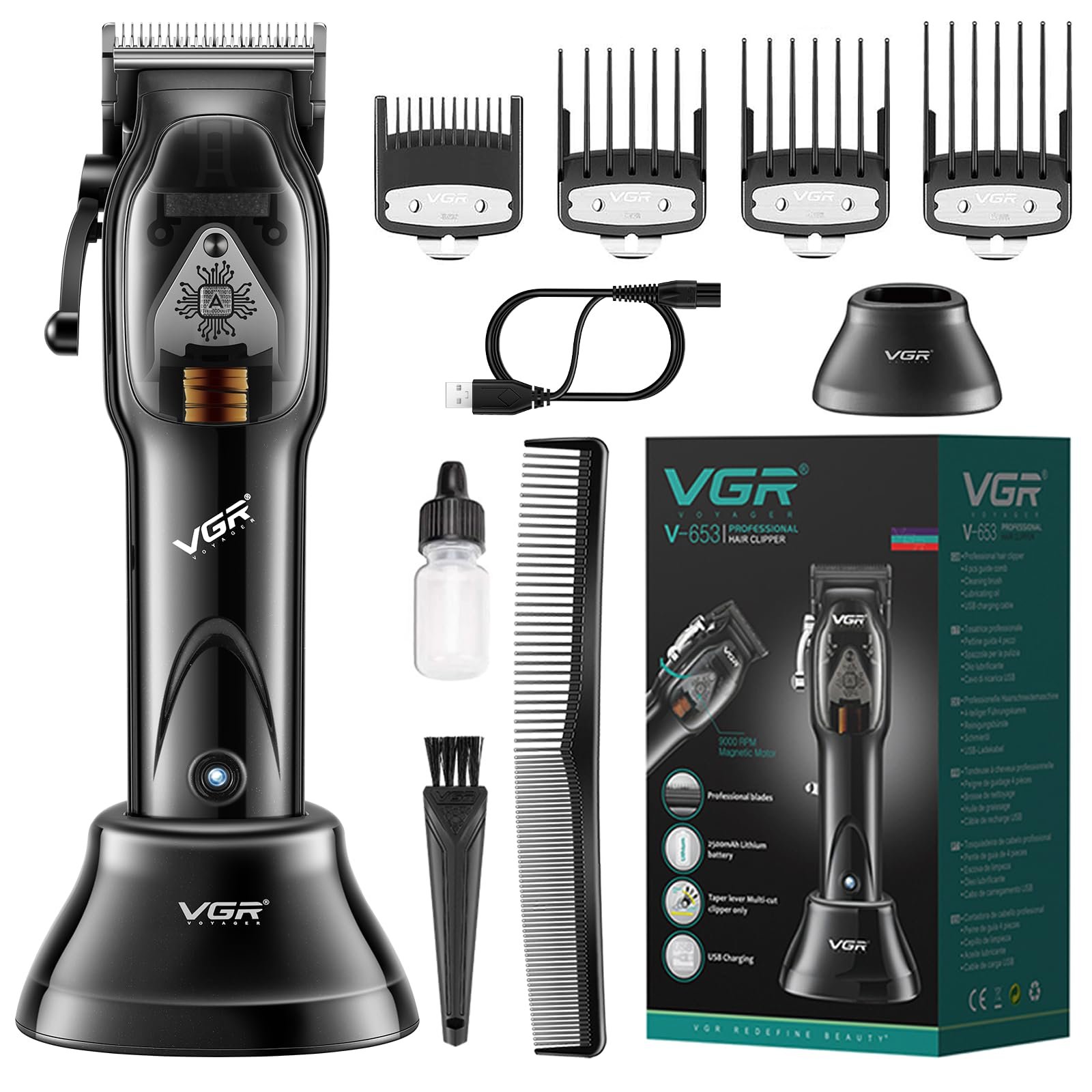 715W82uyrL VGR-269– ماكينة حلاقة كهربائية احترافية - الصورة 1