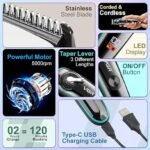 ⁦ماكينة الحلاقة والتشذيب VGR 075⁩ - الصورة ⁦3⁩