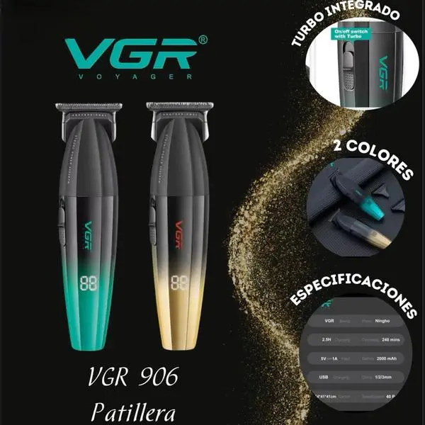 V-906-ماكينة-حلاقة-كهربائية-احترافية.-قابله-للشحن-للرجال-jpeg VGR-906 ماكينة حلاقة كهربائية احترافية للرجال - الصورة 1