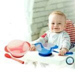 ترو طقم طبق لاصق+شوكة+ملعقة