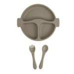 ⁦ترو جولد طقم سيليكون طبق ملعقة شوكة⁩ - الصورة ⁦2⁩